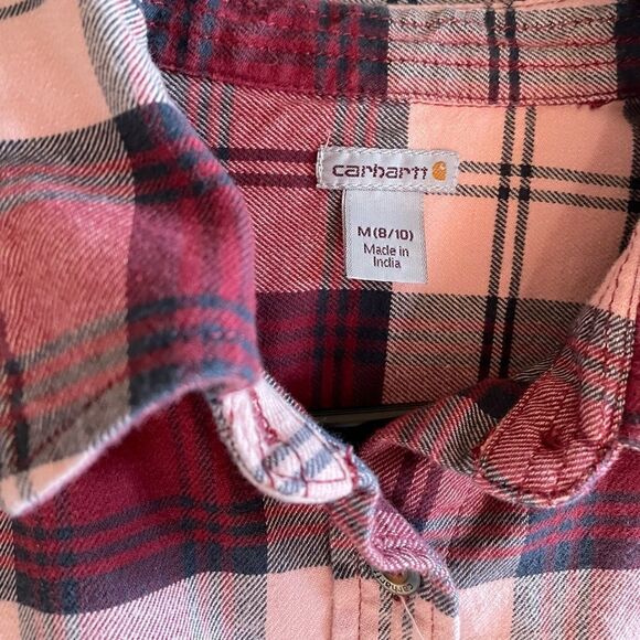 CARHARTT Long Sleeve Button Down Flannel Women's Size Medium - Picture 5 of 5